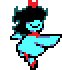 Aqua deltarune spinning
